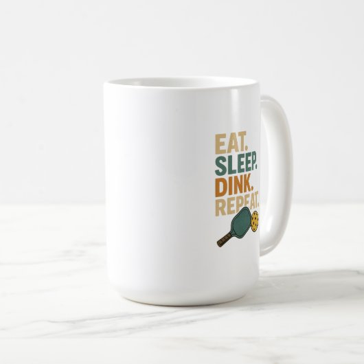 Mug Eat. Sleep. Dink. Repeat. (Devant droit)