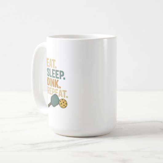 Mug Eat. Sleep. Dink. Repeat.  (Devant gauche)