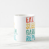 Mug Eat Sleep Garden Repeat Gardening Gardeners Funny (Centre)