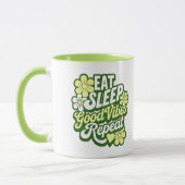 Mug Eat Sleep Good Vibes Répéter (Gauche)