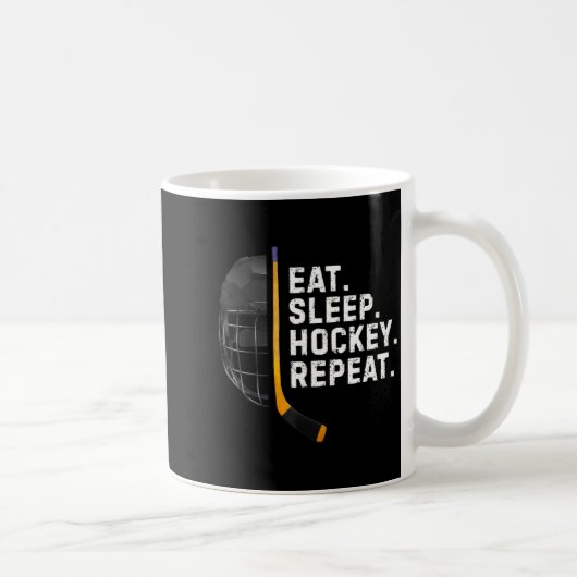 Mug Eat Sleep Hockey Repea Funny Cool Hockey Player  (Droite)