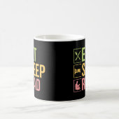 Mug Eat Sleep Lire Lecture Livre Nerd (Centre)
