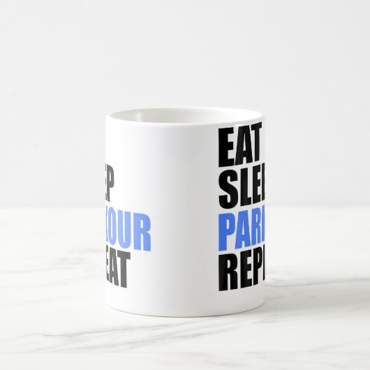 Mug Eat Sleep Parkour Repeat (Centre)