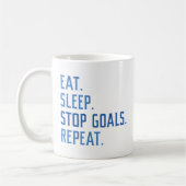 Mug Eat Sleep Stop Buts Répéter (Gauche)