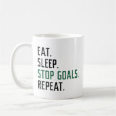 Mug Eat Sleep Stop Buts Répéter (Gauche)