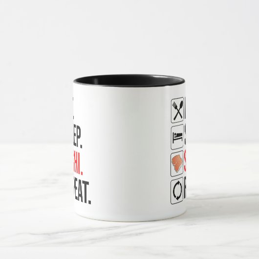 Mug Eat. Sleep. Sushi. Repeat (Centre)