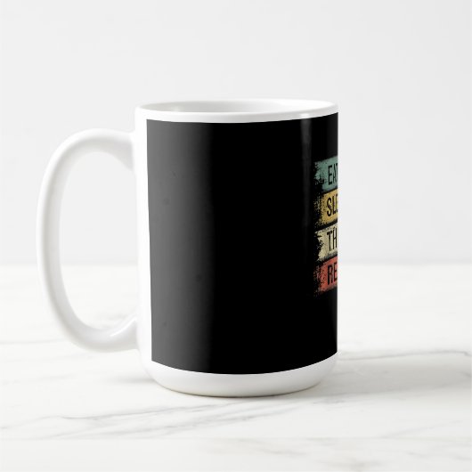 Mug Eat Sleep Theatre Repeat Theater Tech Toxits (Gauche)