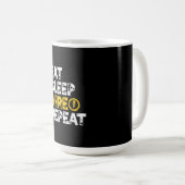 Mug Eat Sleep Wire Répéter l'électricien Électricien é (Devant droit)