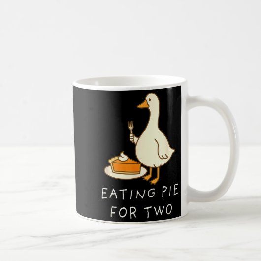 Mug Eating E For Two Silly Goose Baby Announcement Mat (Droite)