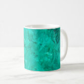 Mug Eau bleu mer vague turquoise arrière - plan liquid (Devant droit)