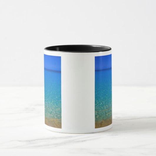 Mug Eau bleue, îles Exuma, Bahamas. (Centre)