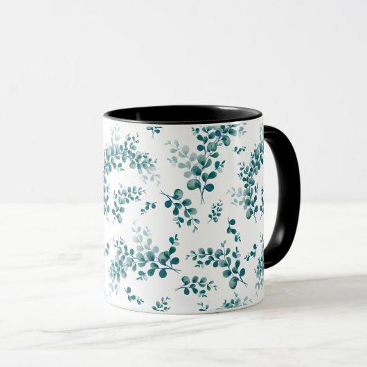 Mug Eau-couleur eucalyptus verdure (Devant droit)