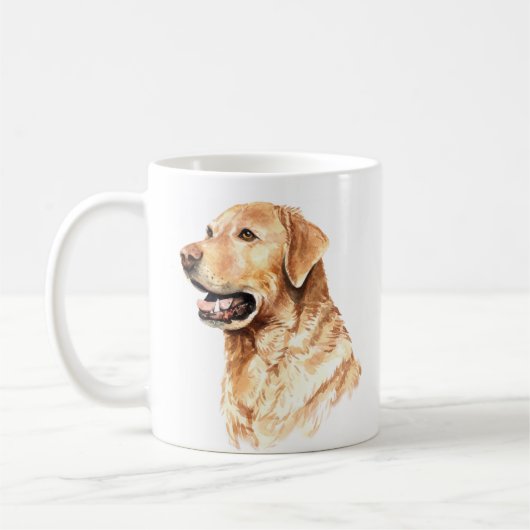 Mug Eau-couleur personnalisée Labrador Retriever (Gauche)