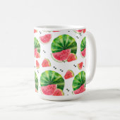MUG EAU COULEUR ROUGE ET VERT EAU MELON DIFFÉRENTES (Devant droit)