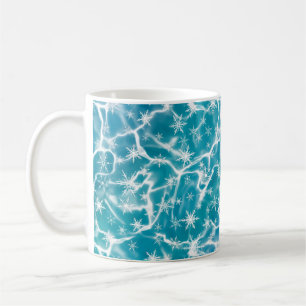 Mug Eau de la mer Bleue avec des lacs de neige