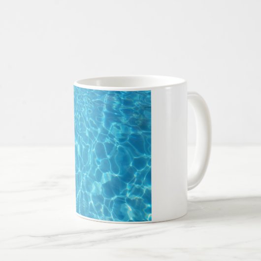Mug Eau de piscine bleu ciel cristallin (Devant droit)