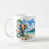 Mug Eau d'été Eléphant sur la plage (Gauche)