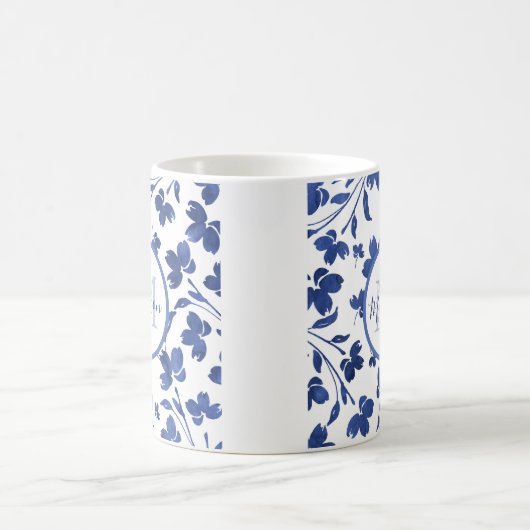Mug Eau d'Indigo - tiges de fleurs (Centre)