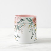 Mug Eau moderne script floral élégant mum (Centre)