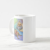 Mug Eau rocheuse — Aller avec le flux (Devant gauche)