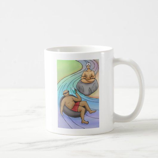 Mug Eau rocheuse — Aller avec le flux (Droite)