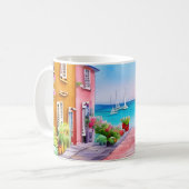 Mug Eau Sunset Village du bord de mer (Devant gauche)