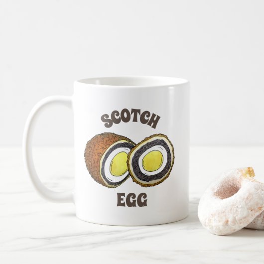 Mug Eaux écossaises à coque rigide Royaume-Uni Snack F (Avec donut)