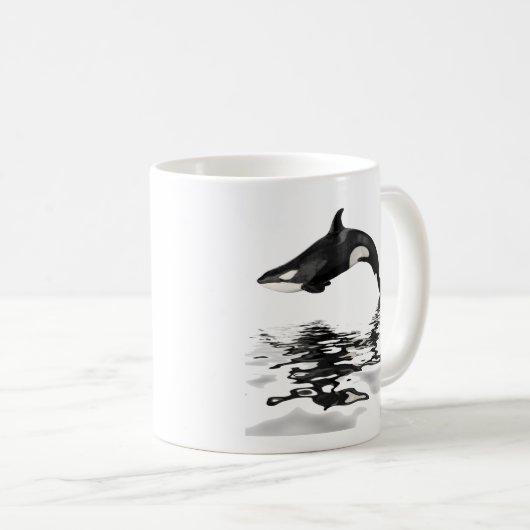 Mug Ebaleine isolée avec réflexion (Devant droit)