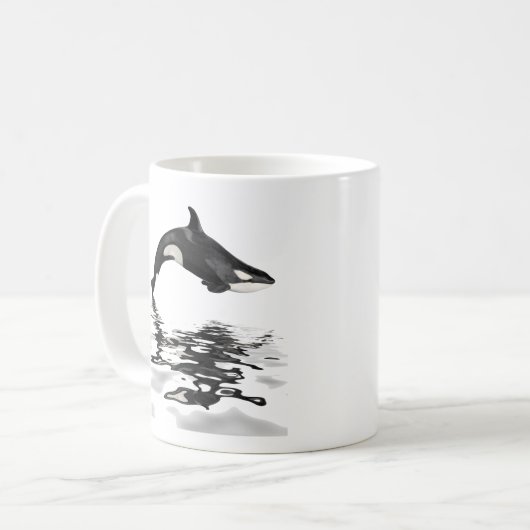 Mug Ebaleine isolée avec réflexion (Devant gauche)