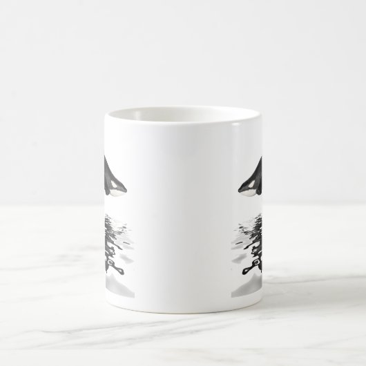 Mug Ebaleine isolée avec réflexion (Centre)
