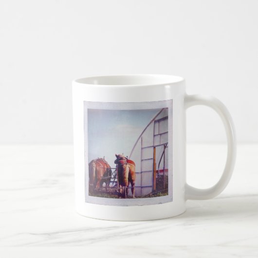 Mug Ébauche Chevaux Prêt Pour Le Travail (Droite)