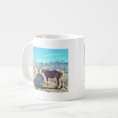 Mug Ébauche secourue Chevaux mangeant foin (Devant gauche)