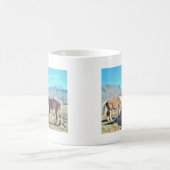 Mug Ébauche secourue Chevaux mangeant foin (Centre)
