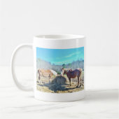 Mug Ébauche secourue Chevaux mangeant foin (Gauche)