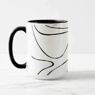 Mug Ebb et flux 2 - Noir et blanc