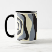 Mug Ebb et flux 4 en noir, gris et crème (Gauche)