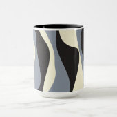 Mug Ebb et flux 4 en noir, gris et crème (Centre)