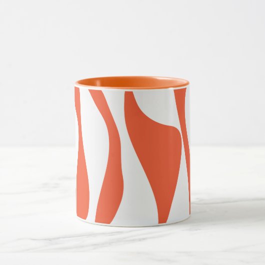 Mug Ebb et flux 4 en orange et blanc (Centre)
