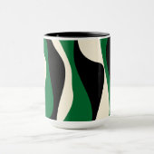 Mug Ebb et flux 4 en vert, crème et noir (Centre)