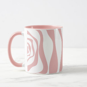 Mug Ebb et flux 4 - rose et blanc
