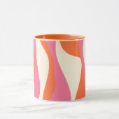 Mug Ebb et flux 4 - rose, orange et crème (Centre)