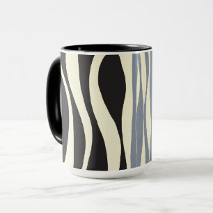 Mug Ebb et flux en noir, gris et crème