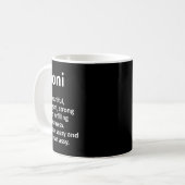 Mug Eboni Définition Nom personnalisé Drôle Noël (Devant gauche)