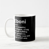 Mug Eboni Définition Nom personnalisé Drôle Noël (Gauche)