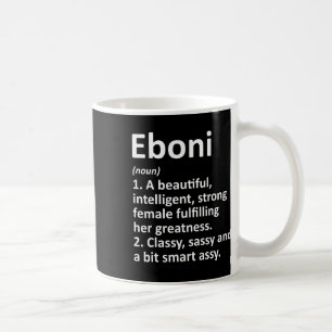 Mug Eboni Définition Nom personnalisé Drôle Noël