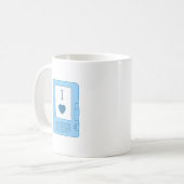Mug ebooks du coeur i (bleus) (Devant gauche)
