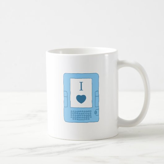Mug ebooks du coeur i (bleus) (Droite)