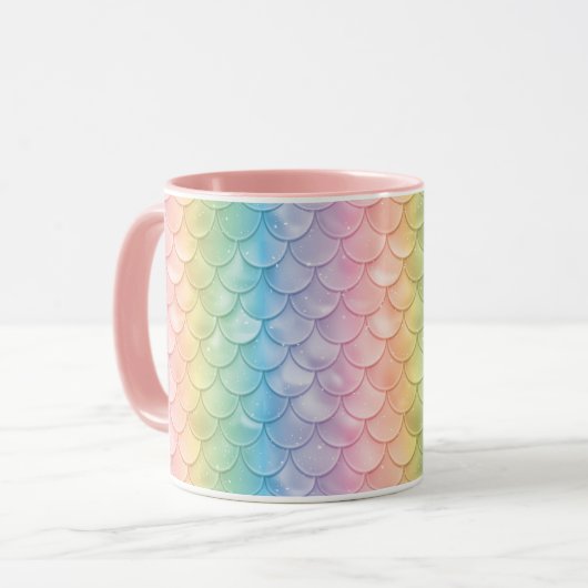Mug Écailles de dragon de sirène (Devant gauche)