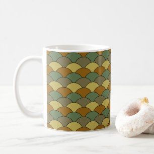 Mug Écailles de dragon, éventails, vagues, Seigaiha, c