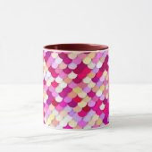 Mug "Écailles de dragon" - magenta, rose et or (Centre)